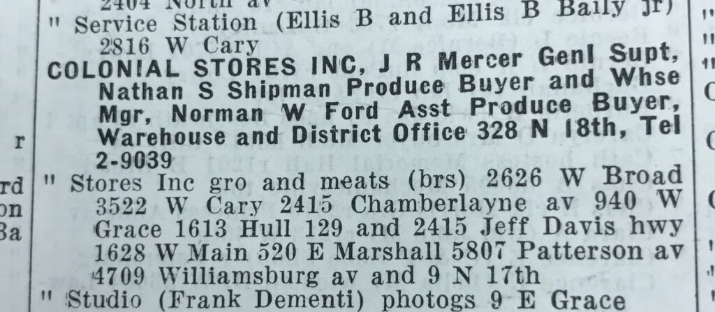 City directory page